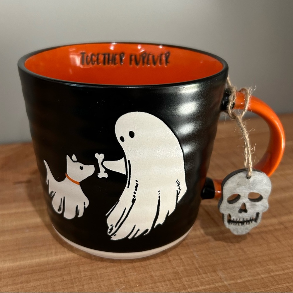 NWT Halloween Ghost & Ghost Dog “Furever Together” Mug